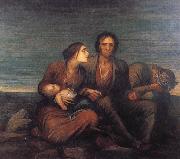 George Frederick watts,O.M.,R.A. The Irish Famine oil on canvas